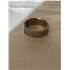 Image 1 : LARGE TITANIUM RING BAND, ENGRAVED SKULLS SIZE 12.5