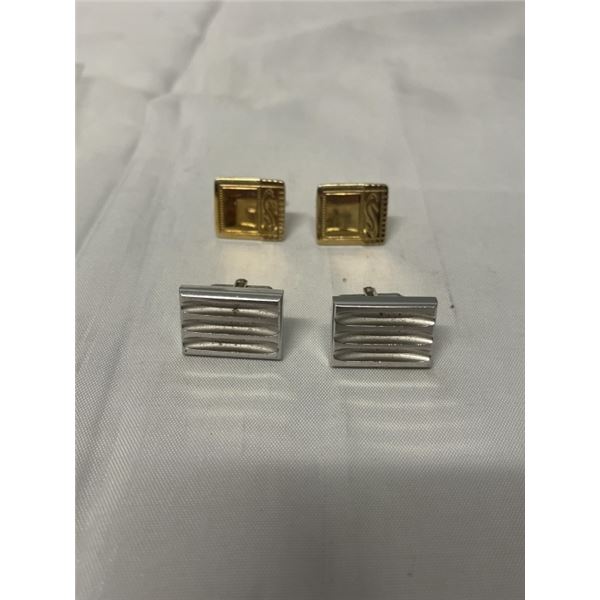 2 PAIRS OF CUFFLINKS MARKED SENATOR AND FORSTER