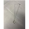 Image 1 : SILVER SWAROVSKI MOON SICKEL W/ STARS PENDANT AND CHAIN NECKLACE BOTH MARKED SWAN
