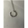 Image 3 : SILVER SWAROVSKI MOON SICKEL W/ STARS PENDANT AND CHAIN NECKLACE BOTH MARKED SWAN