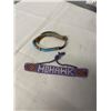 Image 2 : 2 NECKLACES AND 2 BRACELETS HAND MADE BEADWORK BY NATIVE INDIAN