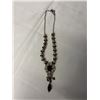 Image 1 : VINTAGE RED AND WHITE STONES NECKLACE