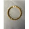 Image 2 : HAND CRAFTED 22K GOLD PLATED BANGLE 2.5" DIAMETER UNMARKED, EXCELLENT CONDITION