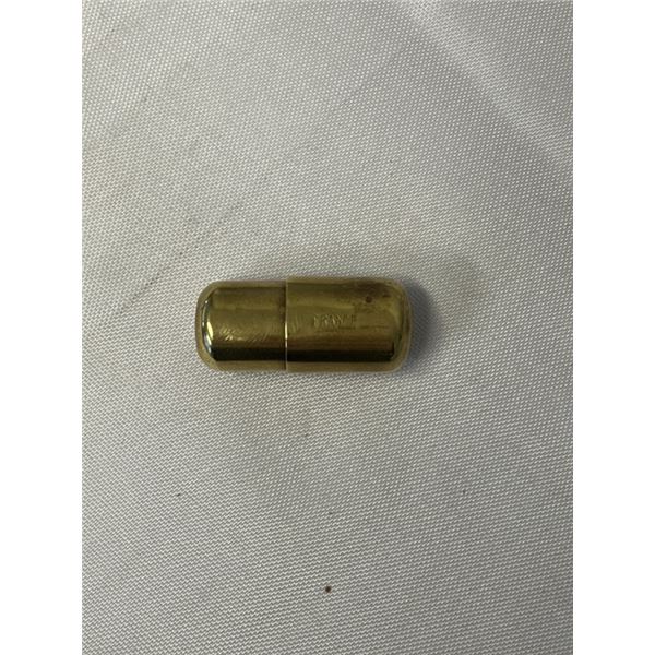 VINTAGE GOLD GUILDED PILL BOX, MARKED FRANCE