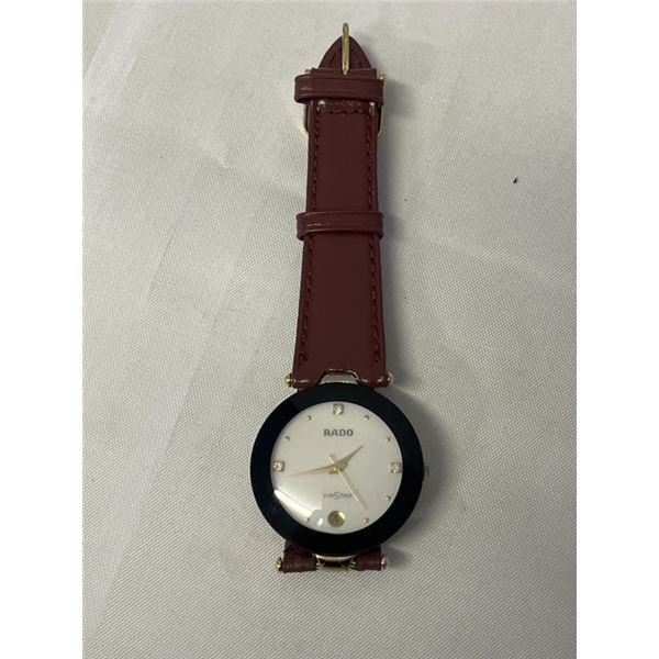RADO DIA STAR QUARTZ WATCH W/ DATE, BATTERY REQUIRED