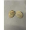 Image 1 : PAIR OF HAND CARVED IVORY STUD EARRINGS