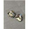 Image 2 : PAIR OF STERLING SILVER W/ GENUINE AMBER STONES EARRINGS MARKED 925