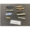 Image 1 : 9 ASSORTED VINTAGE FOLDING POCKET KNIVES