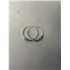 Image 3 : 2 PAIRS OF STERLING SILVER HOOP EARRINGS EACH MARKED 925