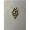 Image 1 : GOLD LAYERED STERLING SILVER W/ AUSTRAILIAN OPAL STONES PENDANT, MARKED 925