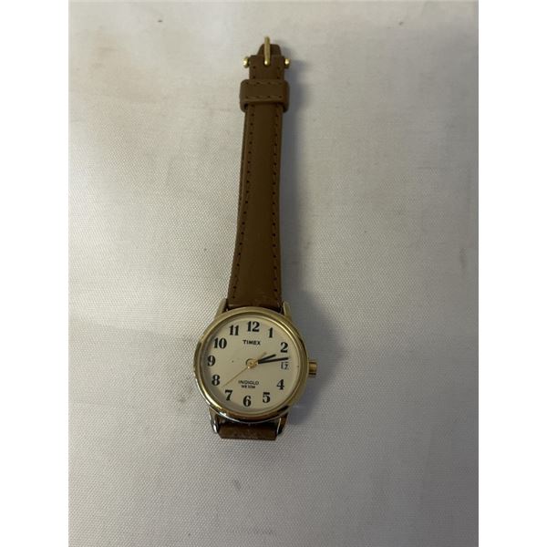 TIMEX INDIGO WR30M LADIES WATCH GOLD W/ STAINLESS STEEL BACK, QUARTZ, WORKING