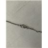 Image 4 : STERLING SILVER CHAIN W/ GENUINE MABER STONES PENDANT NECKLACE 15.5" LENGTH BOTH MARKED 925