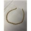 Image 2 : VINTAGE GOLD PLATED W/ TINY RHINESTONES CHOKER NECKLACE, MARKED ORLAN