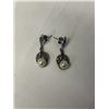Image 1 : VINTAGE PAIR OF STERLING SILVER W/ PEARLS ANDF MAKESITE STONES EARRINGS EACH MARKED 925 AND DESIGNER