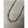 Image 2 : VINTAGE MULTI STRAND GOLD TONE NECKLACE, MARKED 18