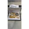 Image 1 : GOLD TONE WATCH, BRACELET AND NECLACE WITH PENDANT SET
