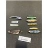 Image 1 : 9 ASSORTED VINTAGE FOLDING POCKET KNIVES