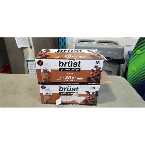 2 CASES OF BURST MOCHA PROTEIN DRINK, 2027 EXP