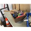 Image 2 : 2 TOTES OF COLLECTIBLES, GLASS ITEMS ETC
