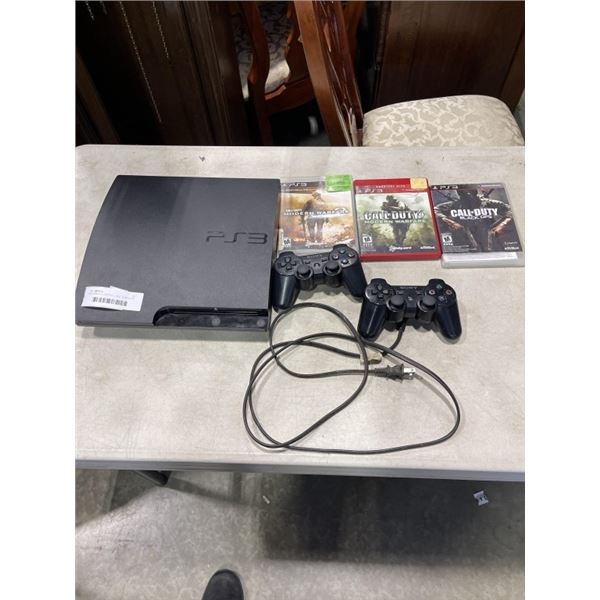 PS3 CONSOLE, CONTROLLERS, GAMES ETC