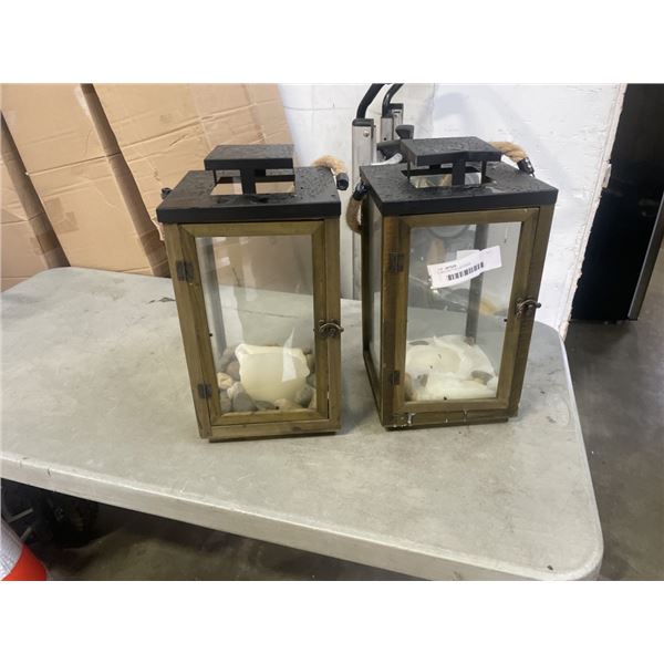 2 DECORATIVE LANTERNS