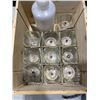 Image 3 : WOOD CRATE OF GLASS DINING CANDLES