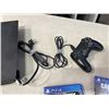 Image 3 : PLAYSTATION 4 CONSOLE AND 3 PS4 GAMES AND CONTROLLER