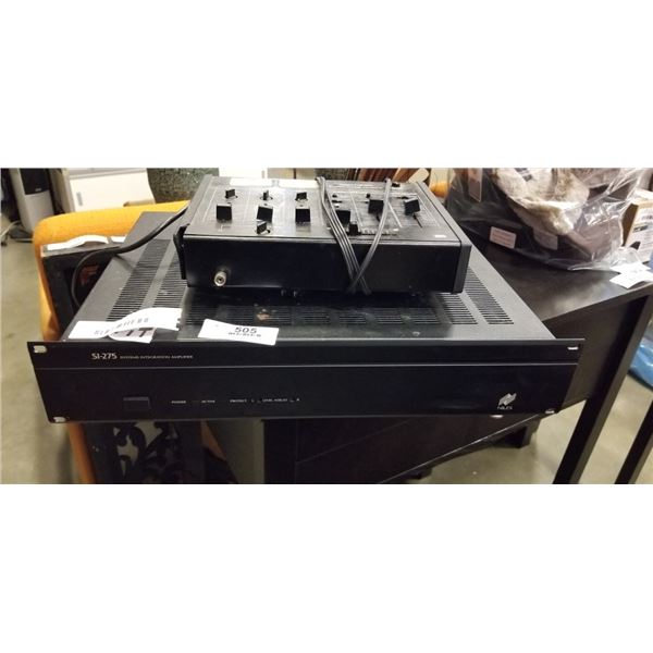 SI-275 INTEGRATION AMPLIFIER AND REALISTIC MIXING CONSOLE
