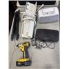 Image 4 : ASSORTED SPEAKERS AND IPOD DOCKS, BELKIN CORD HIDER POWER STRIP, DEWALT DRILL WITH BATTERY, WORKING