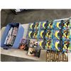 Image 1 : LARGE TOTE OF VHS TAPES, DVDS, AND VINTAG ENCYCLOPEDIAS