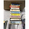 Image 4 : VINTAGE AGS SOLID STATE 8 TRACK PLAYER, ANBD BOX OF ASSORTED 8-TRACKS AND DVDS