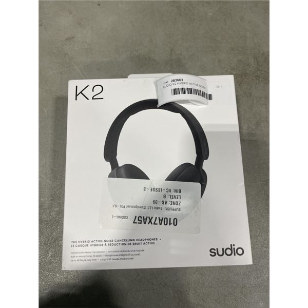 SUDIO K2 HYBRID ACTIVE NOISE CANCELLING HEADPHONES
