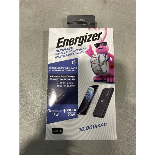 ENERGIZER ULTIMATE WIRLESS POWER BANK FAST CHARGE 10,000MAH