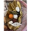 Image 8 : TOTE OF ASSORTED HOME DECOR AND LARGE FAIRY FIGURE