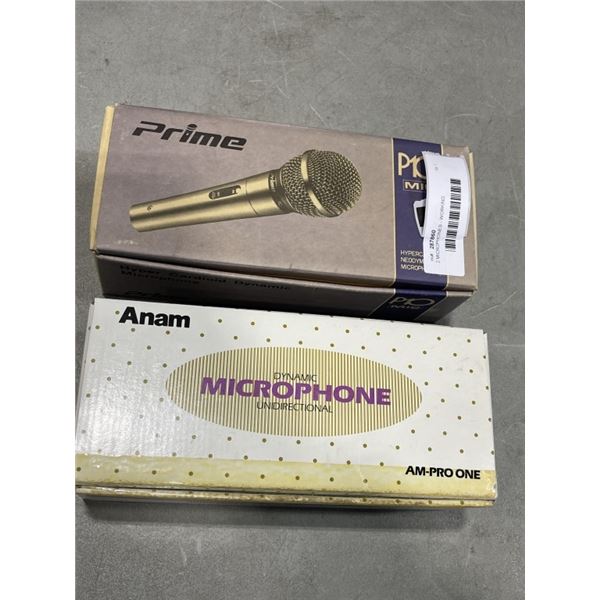 2 MICROPHONES - WORKING