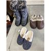 Image 1 : NEW WOMENS SIZE 6 BOOTS AND 2 PAIRS OF SLIPPERS