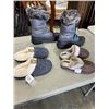 Image 3 : NEW WOMENS SIZE 6 BOOTS AND 2 PAIRS OF SLIPPERS