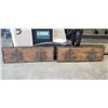 Image 1 : 2 DECORATIVE WOODEN WALL DEOCRS, 16 X 48 INCH