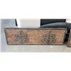 Image 2 : 2 DECORATIVE WOODEN WALL DEOCRS, 16 X 48 INCH