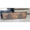 Image 3 : 2 DECORATIVE WOODEN WALL DEOCRS, 16 X 48 INCH