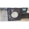 Image 1 : HEAVY WOODEN CARVED WALL MIROR, 32 X 32