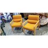 Image 1 : 2 MCM WOODEN ARMCHAIRS