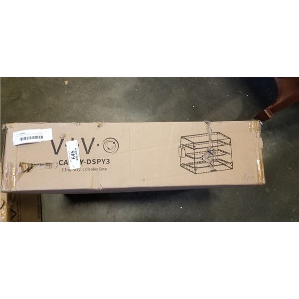 VIVO 3 TRAY  ACRYLIC DISPLAY CASE