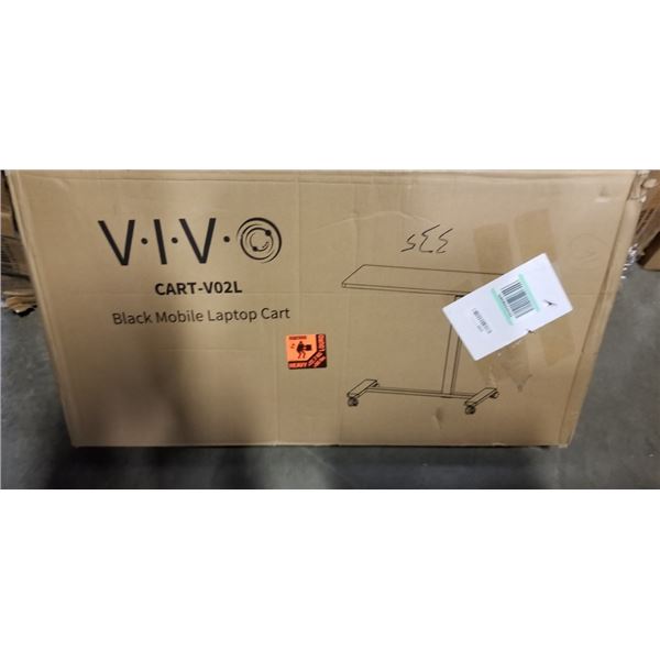 VIVO BLACK MOBLIE LAPTOP CART