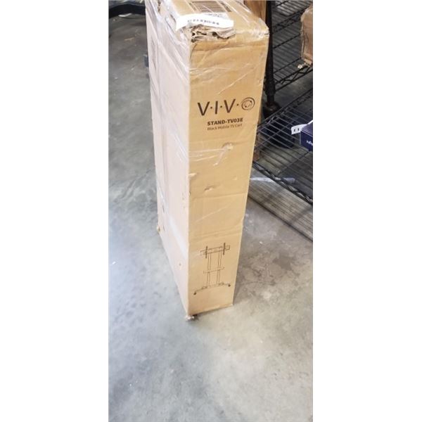 VIVO BLACK MOBLIE TV CART