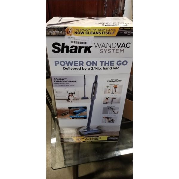 SHARK ONE VAC SYSTEM POWER ON THE GO WITH POWER FINS, TESTED WORKING
