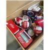 Image 3 : LARGE BOX OF COLLECTIBLES - MOSTLY COCA COA, DISNEY, ETC