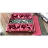 Image 1 : NEW WINE GIFT BOX SET - HOLDS 2 BOTTLES OF WINE AND ACCESORIES