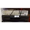 Image 3 : DENON STEREO CASSETTE DECK, PIONEER DVD PLAYER, AND SANYO AMPLIFIER