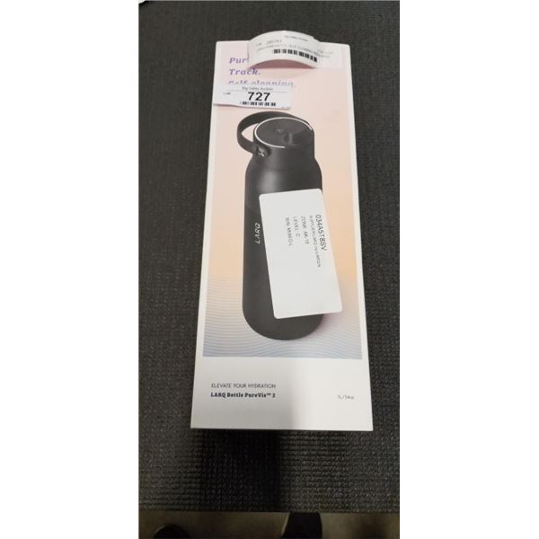 LARQ PUREVIS 2 1L SELF CLEANING INSULATED STAINLESS STEEL WATER BOTTLE W/ SMART SENSOR - TESTED WORK